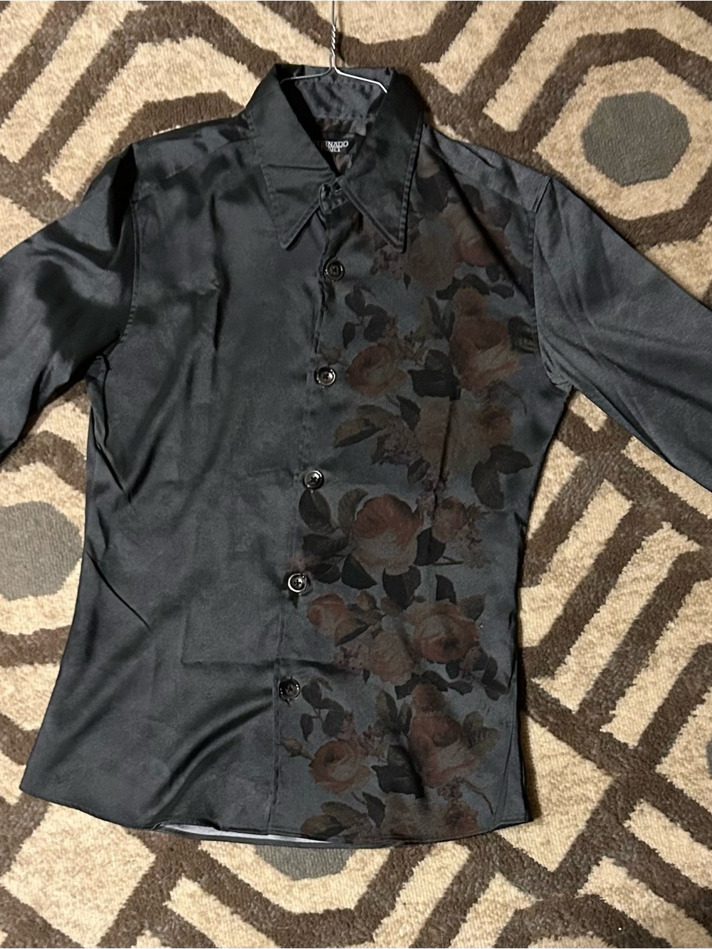 2000s Tornado Mart Floral Button Up